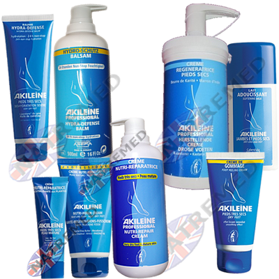 Akileine Blue range for dry foot problems