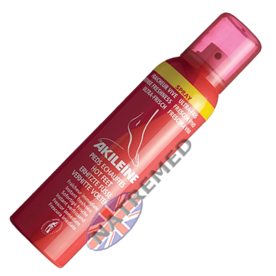Akileine Red range, Intense Freshness Spray.