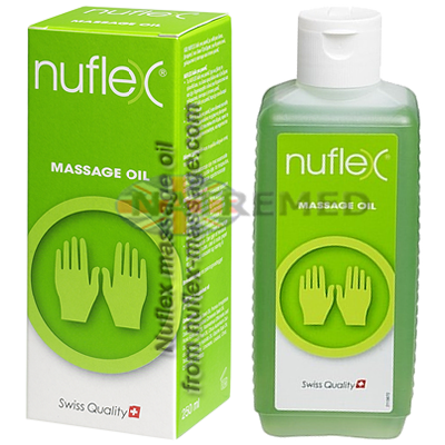 NUFLEX massage contains a combination of different ethereal oils