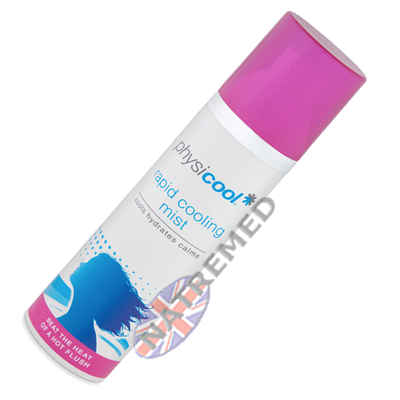 Physicool Rapid Cooling Mist offers instant, long-lasting relief from the discomfort of a hot flush or night sweats