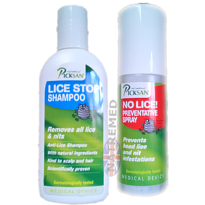 Picksan No Lice is a preventive lice spray, developed specifically to avoid infestation by head lice and nits,